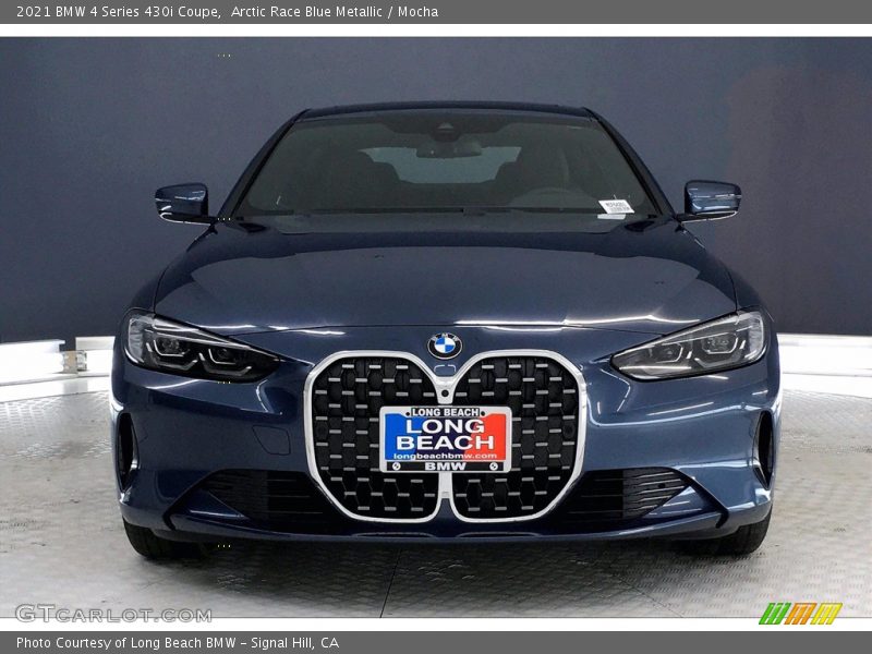 Arctic Race Blue Metallic / Mocha 2021 BMW 4 Series 430i Coupe