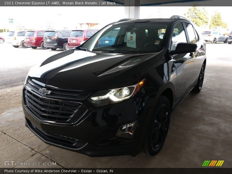 Mosaic Black Metallic / Jet Black 2021 Chevrolet Equinox LT AWD