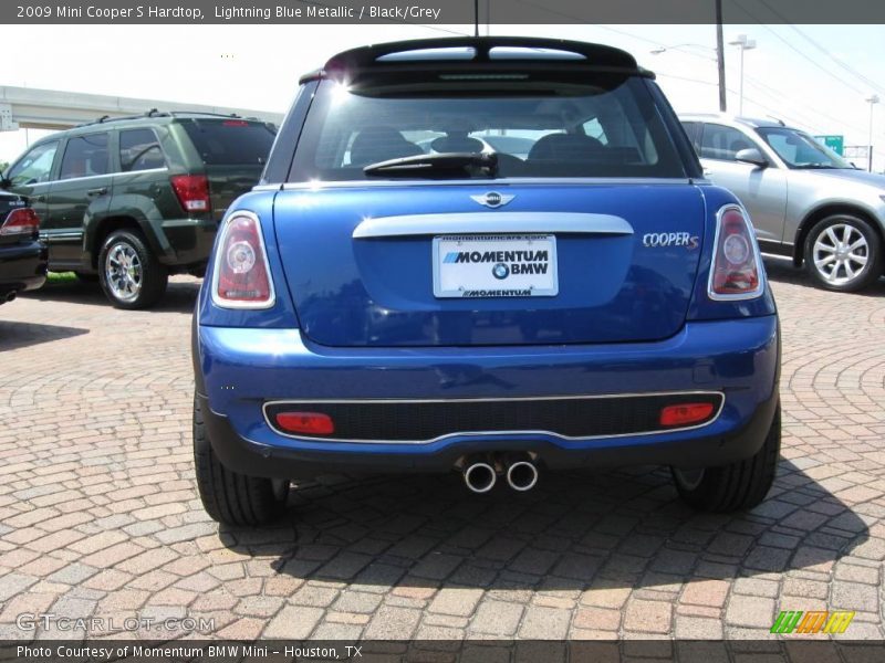 Lightning Blue Metallic / Black/Grey 2009 Mini Cooper S Hardtop