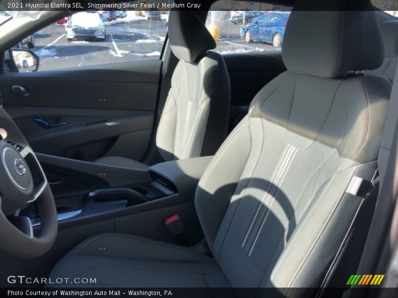 Shimmering Silver Pearl / Medium Gray 2021 Hyundai Elantra SEL