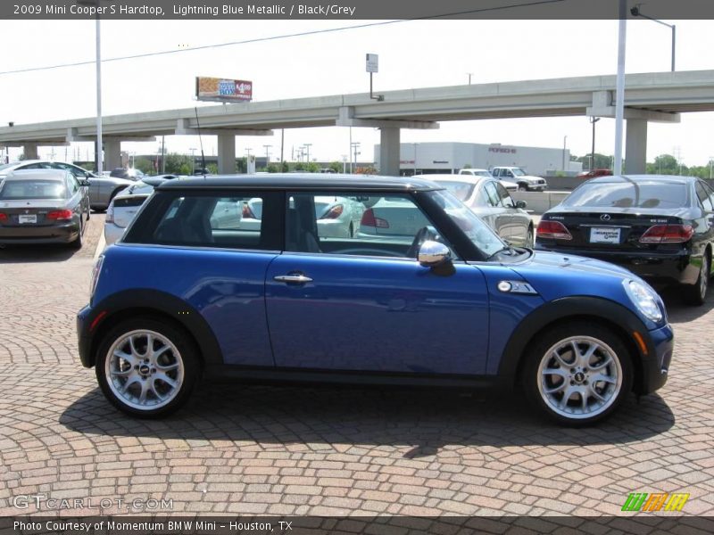 Lightning Blue Metallic / Black/Grey 2009 Mini Cooper S Hardtop