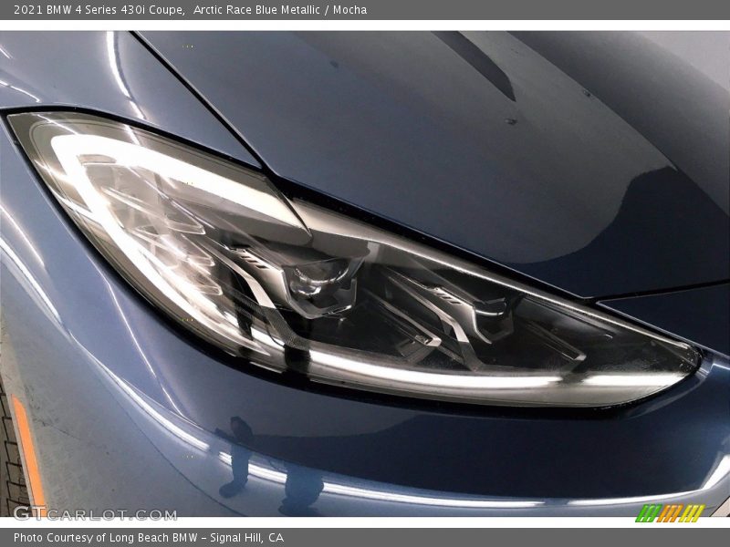Arctic Race Blue Metallic / Mocha 2021 BMW 4 Series 430i Coupe