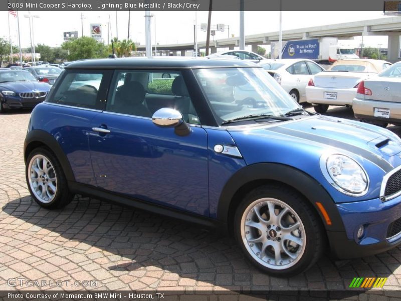 Lightning Blue Metallic / Black/Grey 2009 Mini Cooper S Hardtop