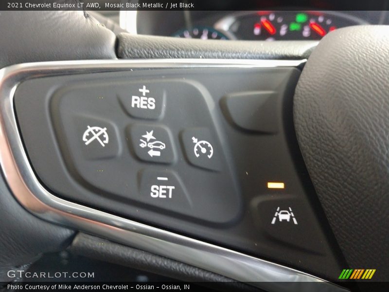 Mosaic Black Metallic / Jet Black 2021 Chevrolet Equinox LT AWD