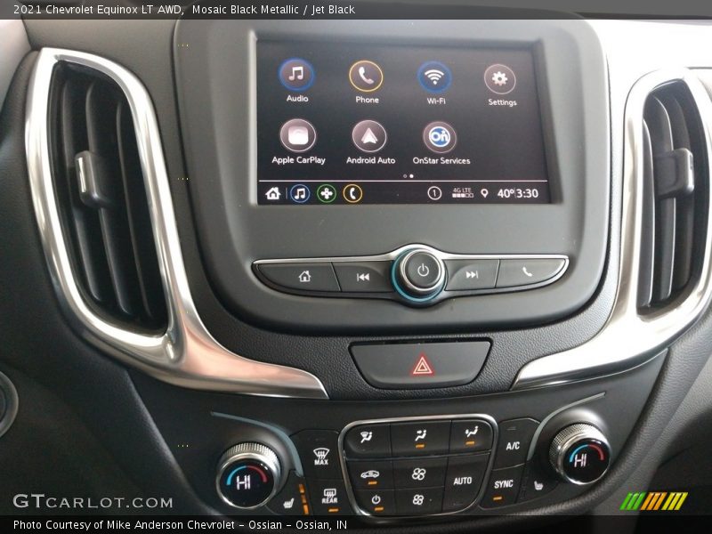 Mosaic Black Metallic / Jet Black 2021 Chevrolet Equinox LT AWD