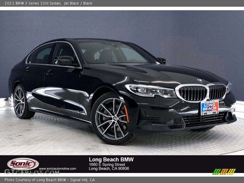 Jet Black / Black 2021 BMW 3 Series 330i Sedan