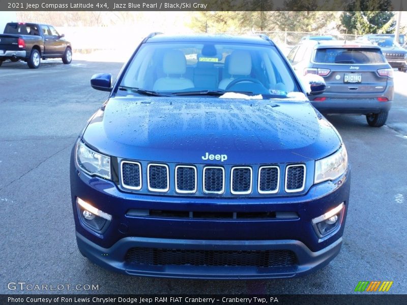 Jazz Blue Pearl / Black/Ski Gray 2021 Jeep Compass Latitude 4x4