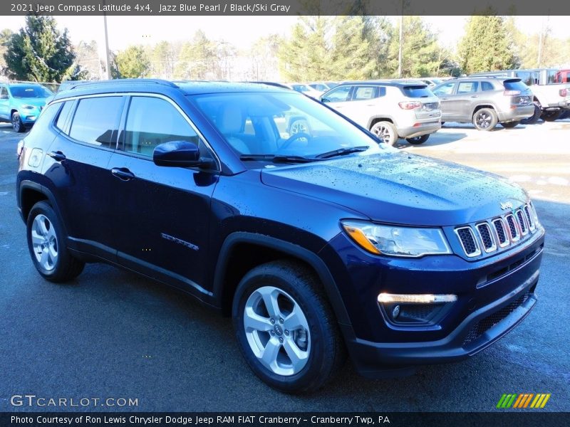 Jazz Blue Pearl / Black/Ski Gray 2021 Jeep Compass Latitude 4x4
