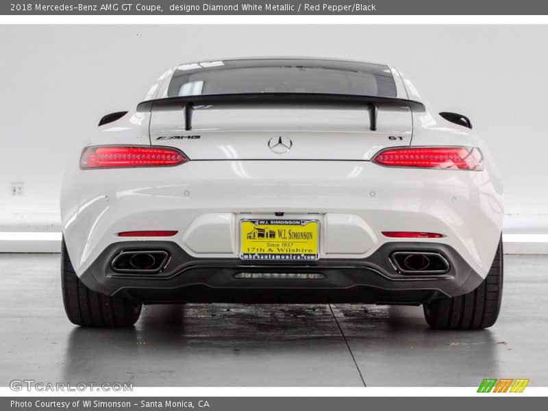 designo Diamond White Metallic / Red Pepper/Black 2018 Mercedes-Benz AMG GT Coupe