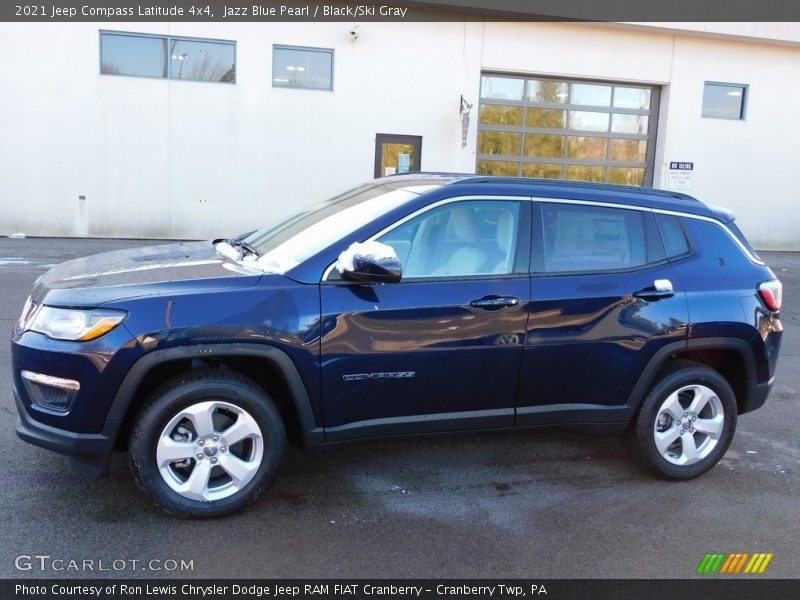 Jazz Blue Pearl / Black/Ski Gray 2021 Jeep Compass Latitude 4x4