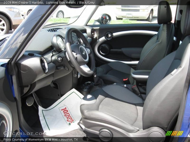 Lightning Blue Metallic / Black/Grey 2009 Mini Cooper S Hardtop