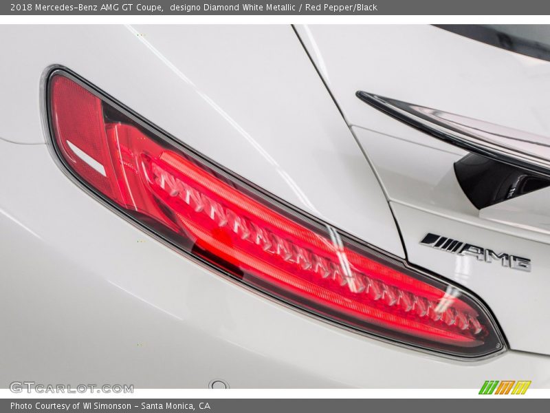 designo Diamond White Metallic / Red Pepper/Black 2018 Mercedes-Benz AMG GT Coupe