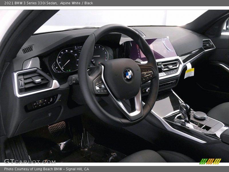Alpine White / Black 2021 BMW 3 Series 330i Sedan