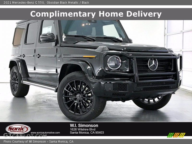 Obsidian Black Metallic / Black 2021 Mercedes-Benz G 550