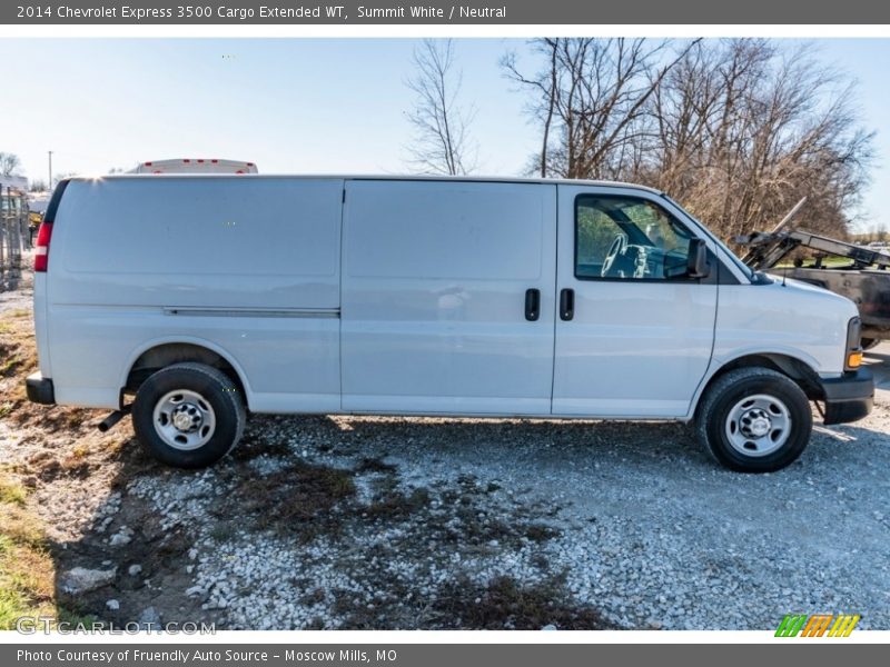 Summit White / Neutral 2014 Chevrolet Express 3500 Cargo Extended WT