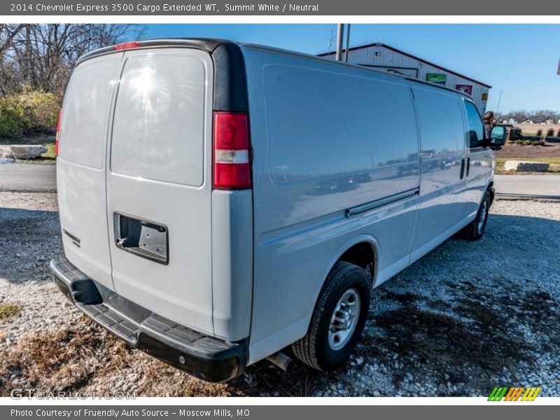 Summit White / Neutral 2014 Chevrolet Express 3500 Cargo Extended WT