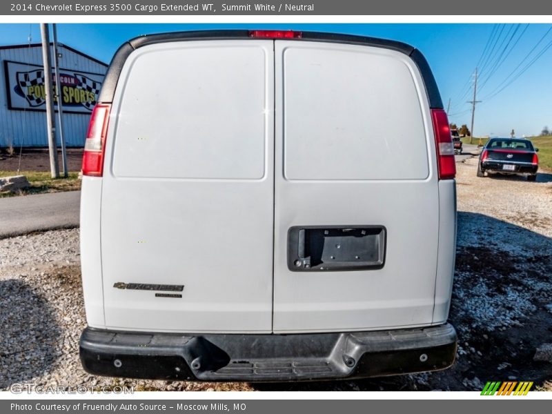 Summit White / Neutral 2014 Chevrolet Express 3500 Cargo Extended WT