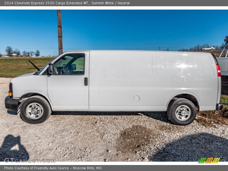Summit White / Neutral 2014 Chevrolet Express 3500 Cargo Extended WT