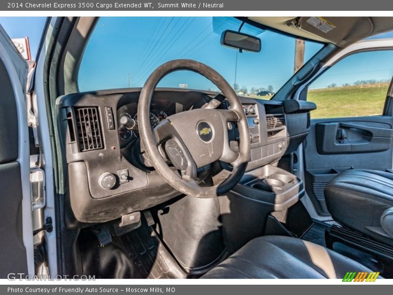 Summit White / Neutral 2014 Chevrolet Express 3500 Cargo Extended WT