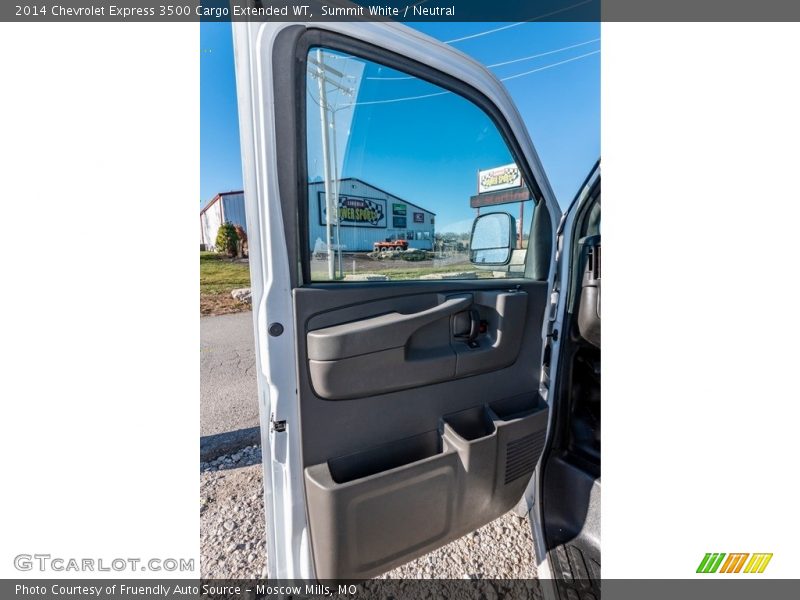 Summit White / Neutral 2014 Chevrolet Express 3500 Cargo Extended WT