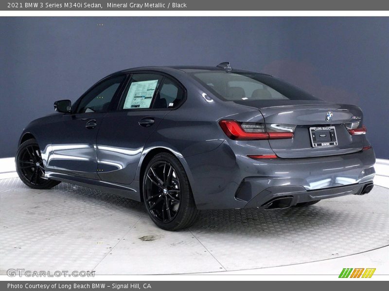 Mineral Gray Metallic / Black 2021 BMW 3 Series M340i Sedan