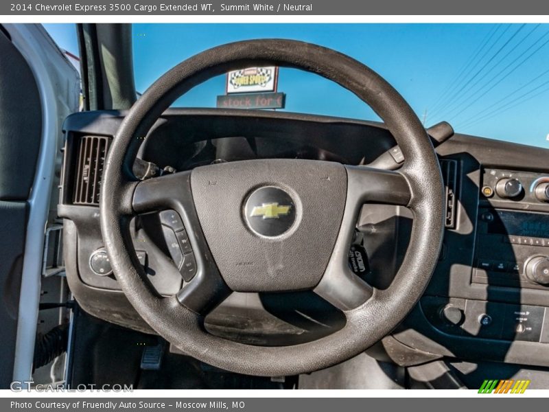 Summit White / Neutral 2014 Chevrolet Express 3500 Cargo Extended WT