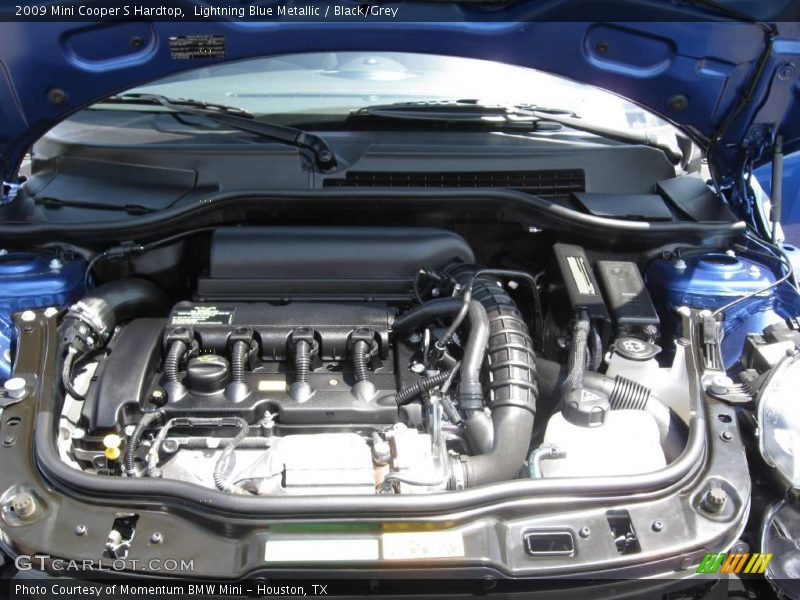 Lightning Blue Metallic / Black/Grey 2009 Mini Cooper S Hardtop