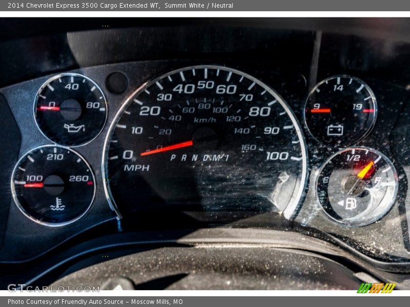 Summit White / Neutral 2014 Chevrolet Express 3500 Cargo Extended WT