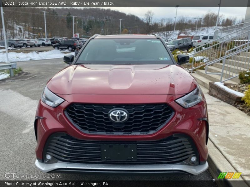 Ruby Flare Pearl / Black 2021 Toyota Highlander XSE AWD