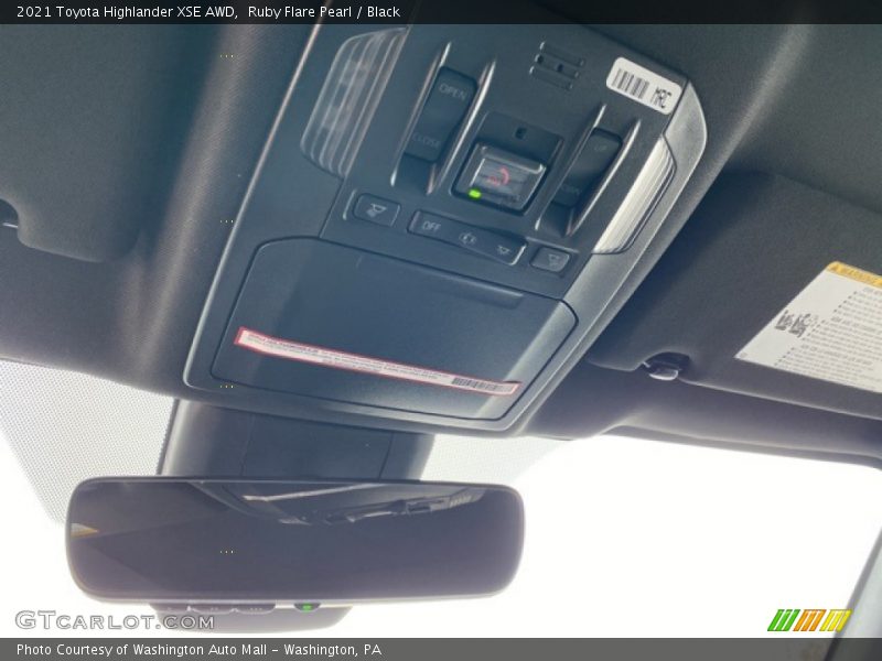 Ruby Flare Pearl / Black 2021 Toyota Highlander XSE AWD