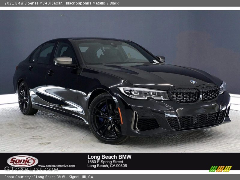 Black Sapphire Metallic / Black 2021 BMW 3 Series M340i Sedan