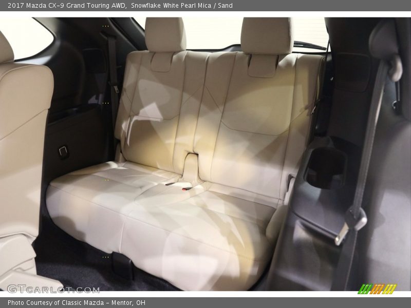 Snowflake White Pearl Mica / Sand 2017 Mazda CX-9 Grand Touring AWD