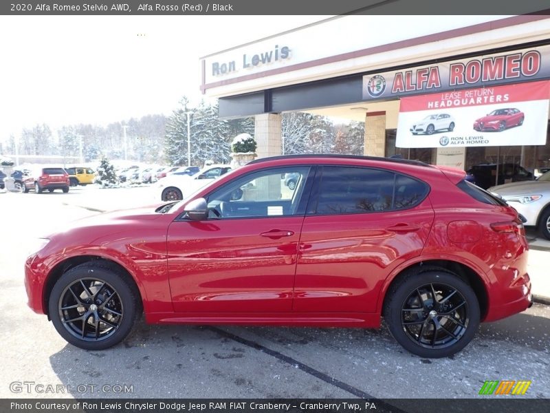 Alfa Rosso (Red) / Black 2020 Alfa Romeo Stelvio AWD