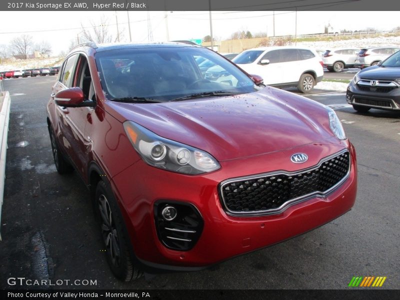 Hyper Red / Black 2017 Kia Sportage EX AWD