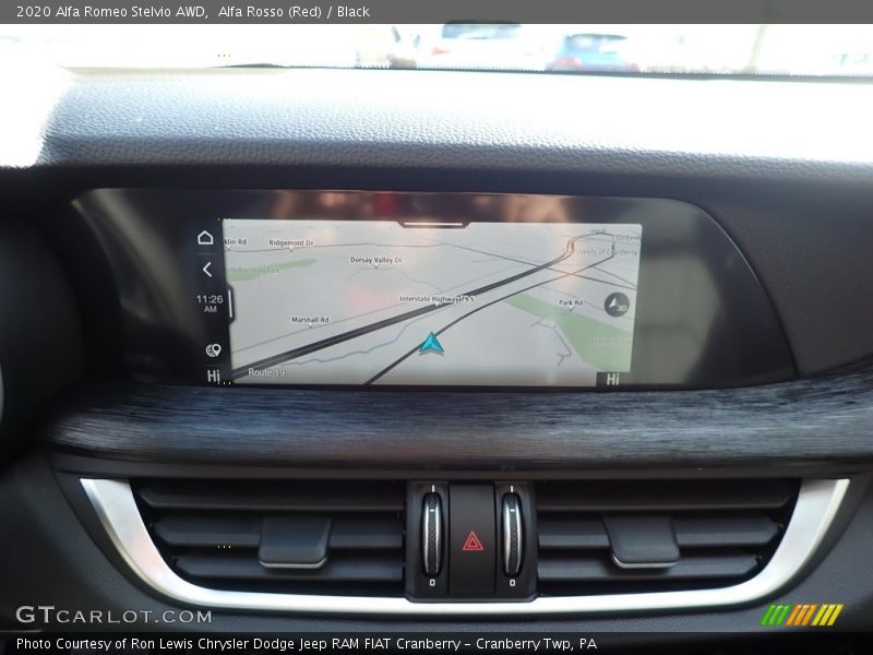 Navigation of 2020 Stelvio AWD