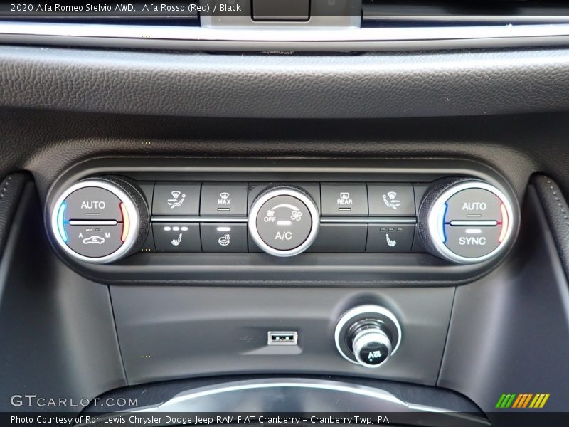 Controls of 2020 Stelvio AWD
