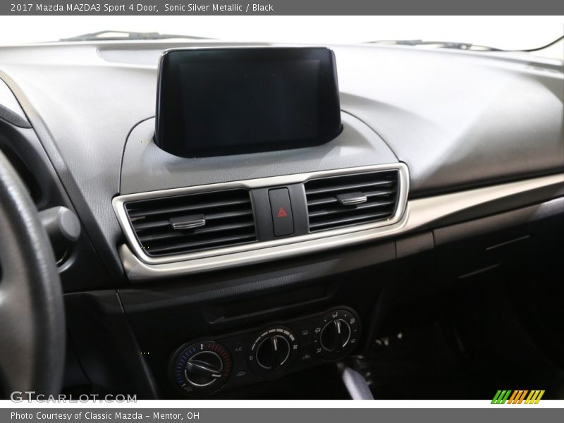 Sonic Silver Metallic / Black 2017 Mazda MAZDA3 Sport 4 Door