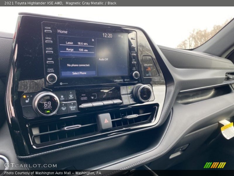 Magnetic Gray Metallic / Black 2021 Toyota Highlander XSE AWD