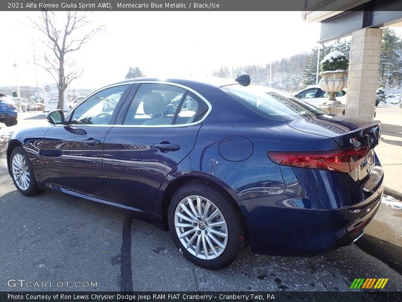 Montecarlo Blue Metallic / Black/Ice 2021 Alfa Romeo Giulia Sprint AWD