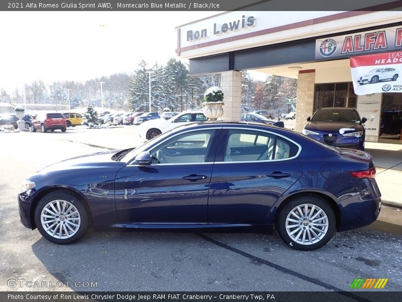 Montecarlo Blue Metallic / Black/Ice 2021 Alfa Romeo Giulia Sprint AWD