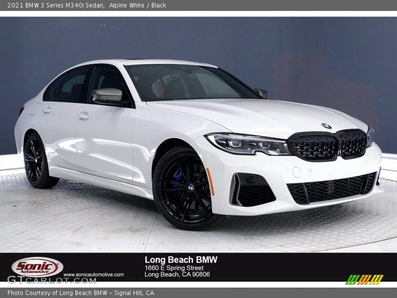 Alpine White / Black 2021 BMW 3 Series M340i Sedan