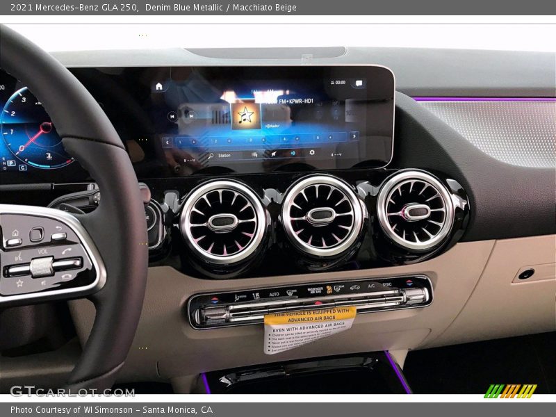 Denim Blue Metallic / Macchiato Beige 2021 Mercedes-Benz GLA 250