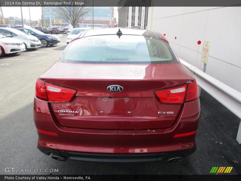Remington Red / Beige 2014 Kia Optima EX