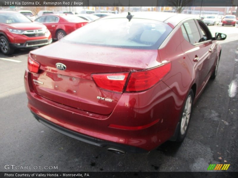 Remington Red / Beige 2014 Kia Optima EX