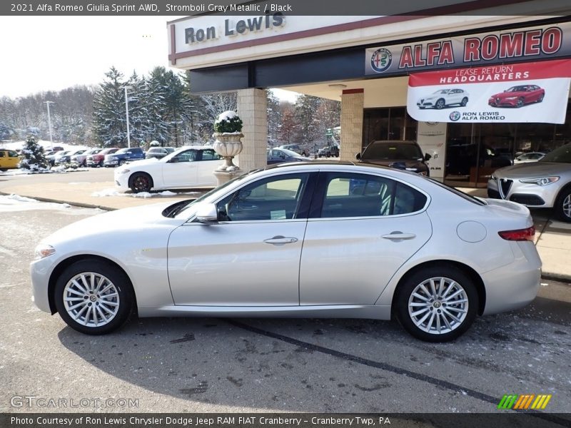 Stromboli Gray Metallic / Black 2021 Alfa Romeo Giulia Sprint AWD