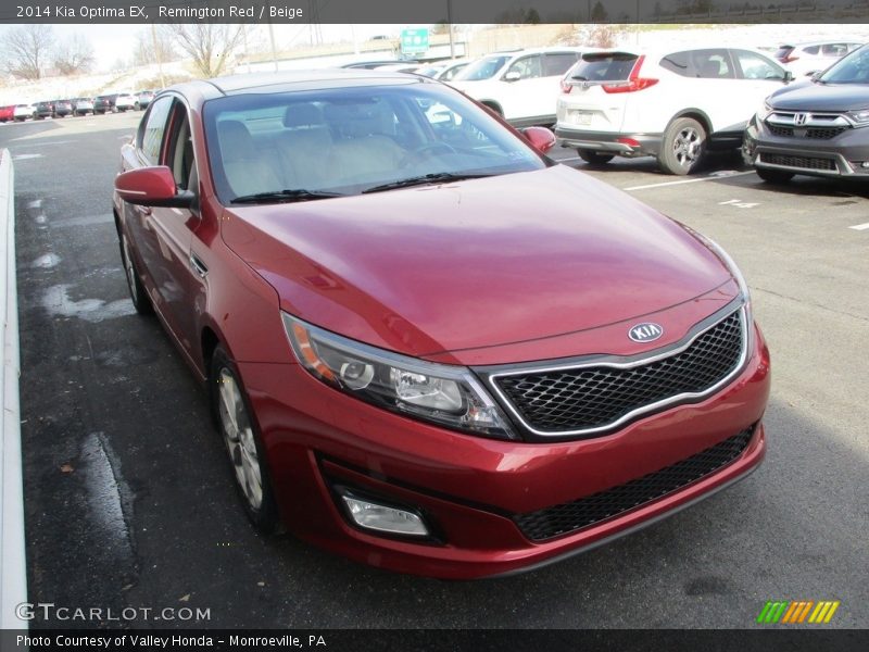 Remington Red / Beige 2014 Kia Optima EX