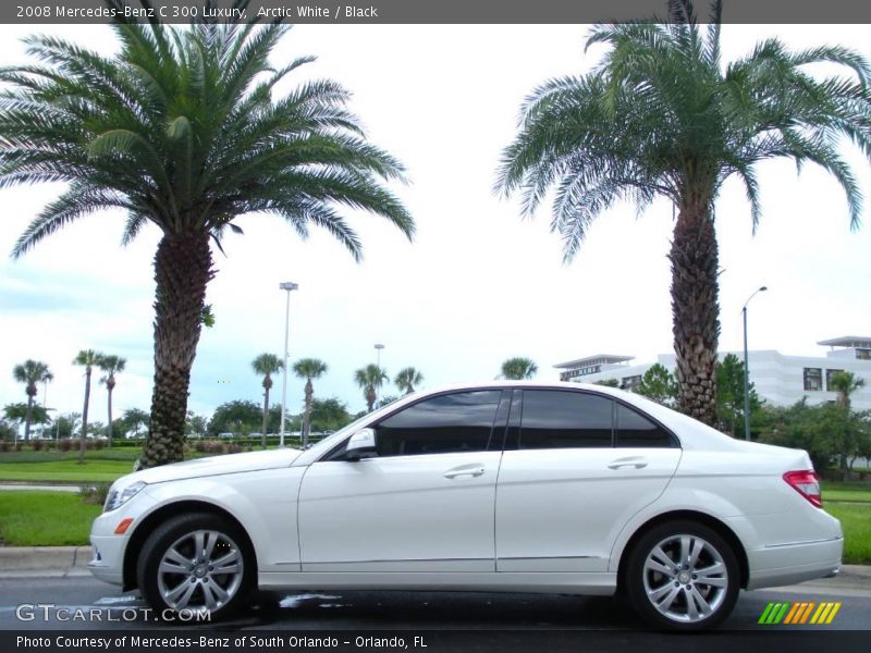 Arctic White / Black 2008 Mercedes-Benz C 300 Luxury