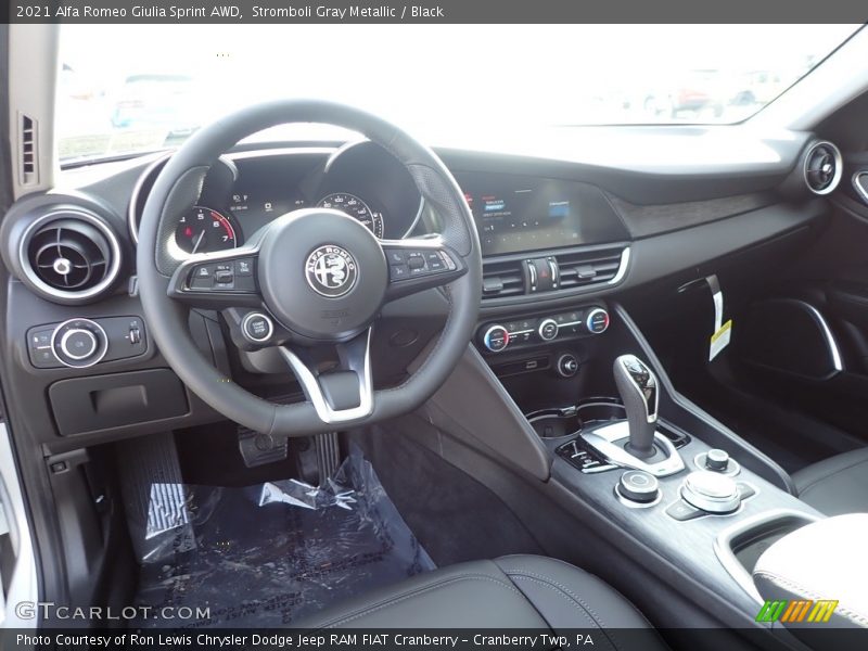  2021 Giulia Sprint AWD Black Interior