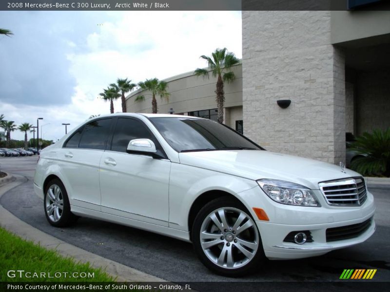 Arctic White / Black 2008 Mercedes-Benz C 300 Luxury