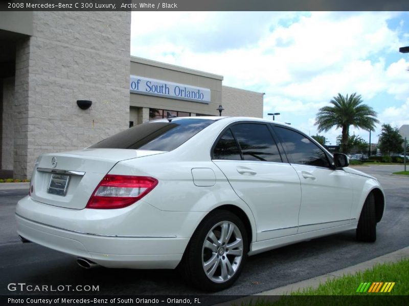 Arctic White / Black 2008 Mercedes-Benz C 300 Luxury